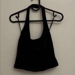 Black halter tank